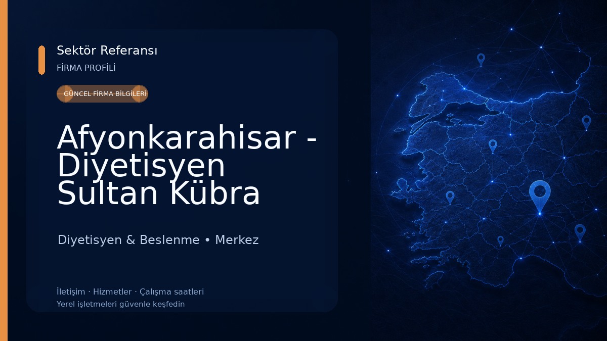 Afyonkarahisar - Diyetisyen Sultan Kübra ÜNAL Beslenme & Diyet Danışmanlığı