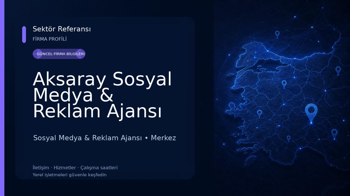 Aksaray Sosyal Medya & Reklam Ajansı Sosyal Medya & Reklam Ajansı