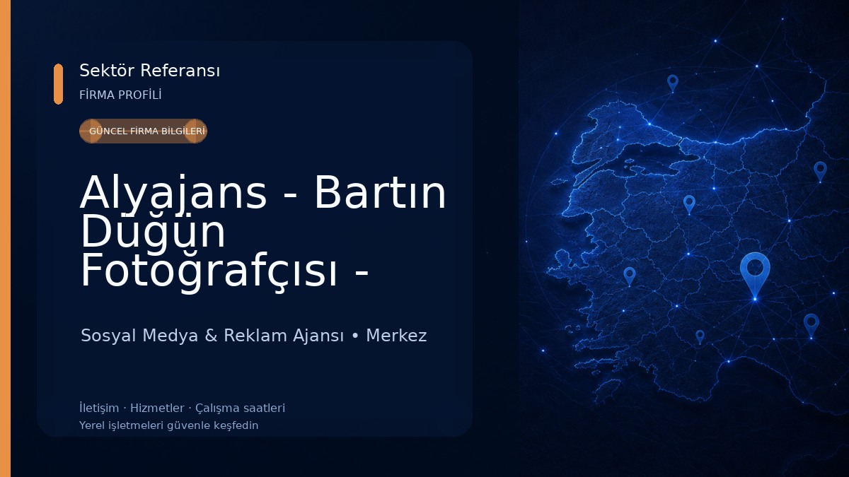 Alyajans - Bartın Düğün Fotoğrafçısı - Reklam Ajansı 