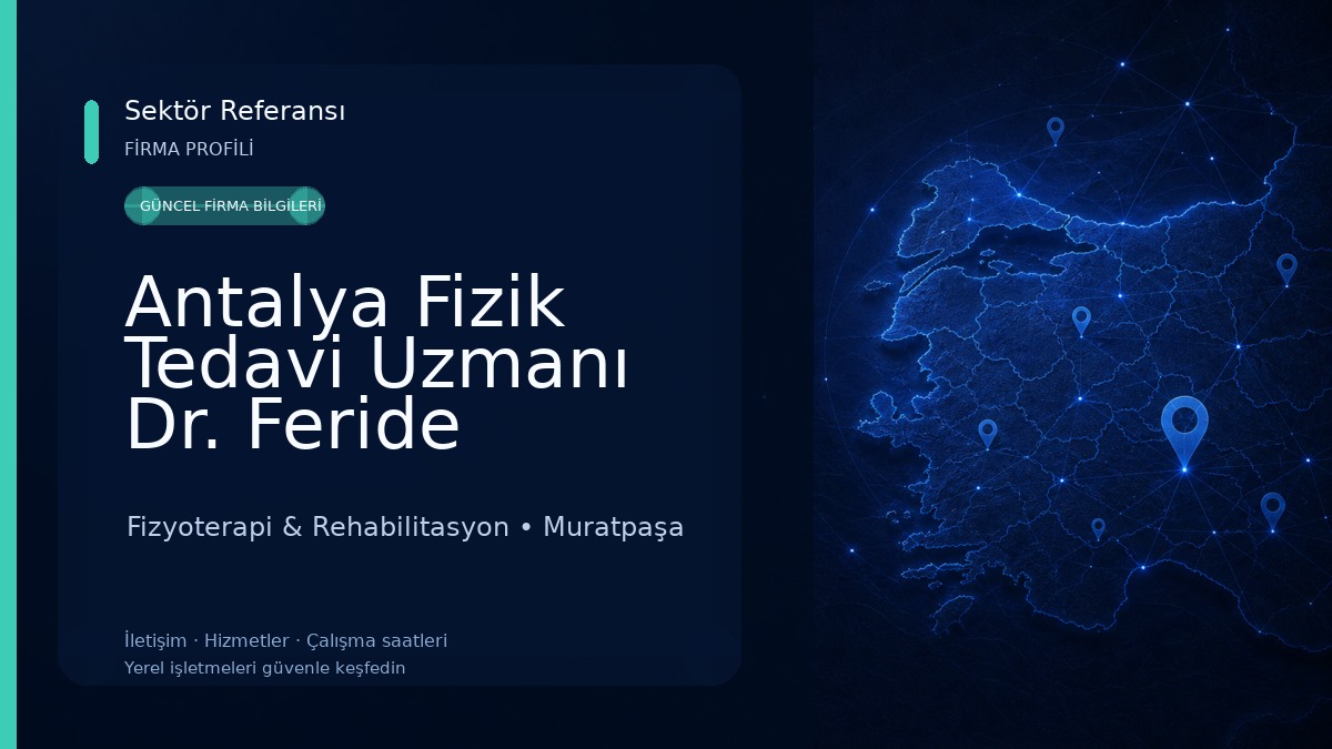 Antalya Fizik Tedavi Uzmanı Dr. Feride Ekimler Süslü , Antalya Ozon Tedavisi Fizyoterapi & Rehabilitasyon