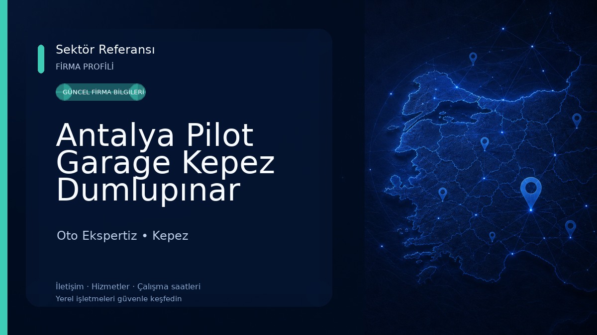 Antalya Pilot Garage Kepez Dumlupınar