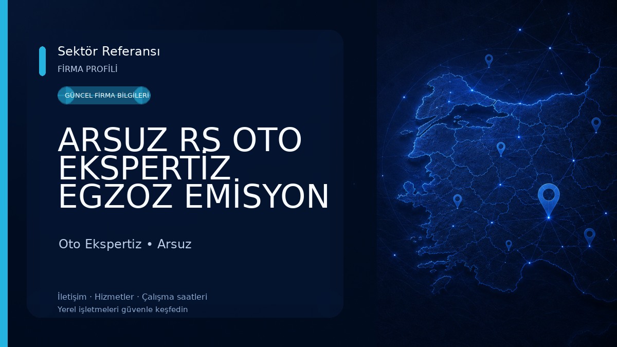 ARSUZ RS OTO EKSPERTİZ EGZOZ EMİSYON ÖLÇÜM MERKEZİ
