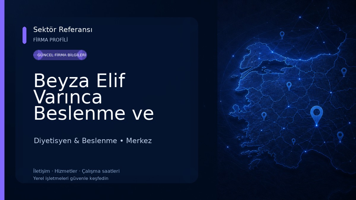 Beyza Elif Varınca Beslenme ve Diyet Danışmanlığı Diyetisyen & Beslenme