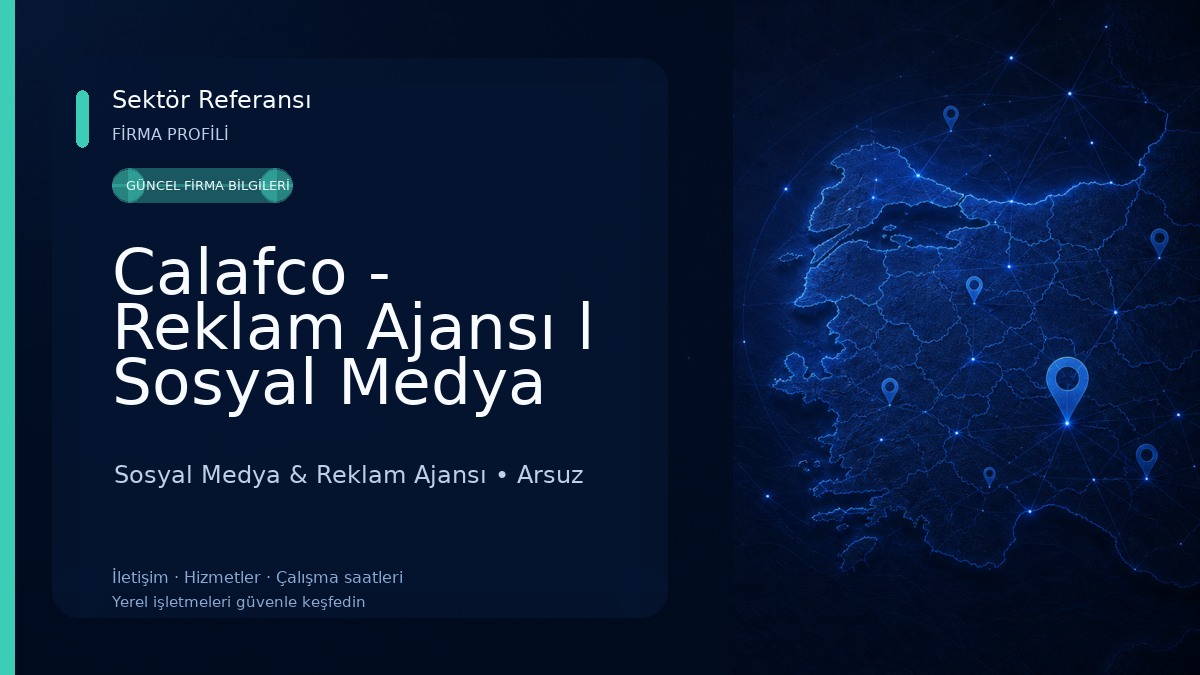 Calafco - Reklam Ajansı l Sosyal Medya Ajansı - Tanıtım Klibi - Web Site 