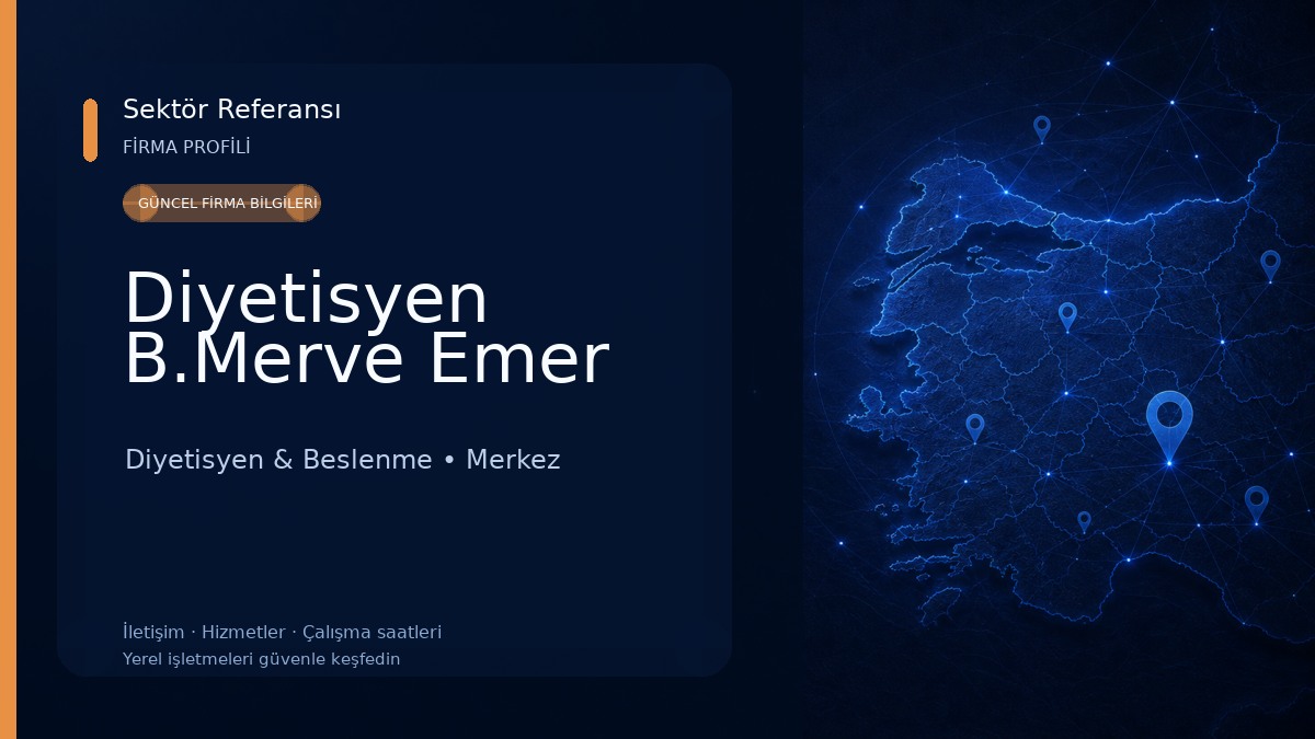 Diyetisyen B.Merve Emer