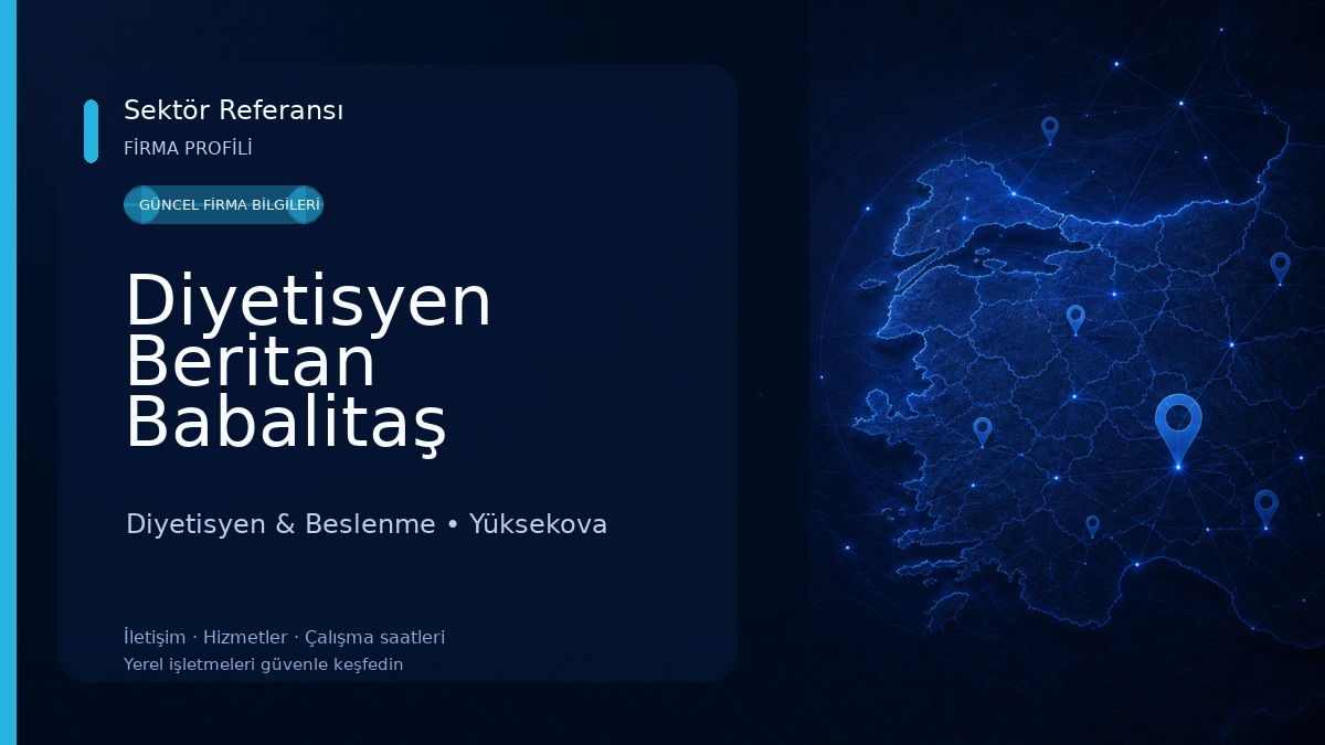 Diyetisyen Beritan Babalitaş Beslenme ve Diyet Danışmanlığı Diyetisyen & Beslenme