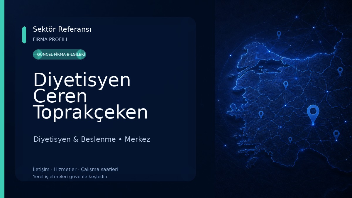 Diyetisyen Ceren Toprakçeken Diyetisyen & Beslenme