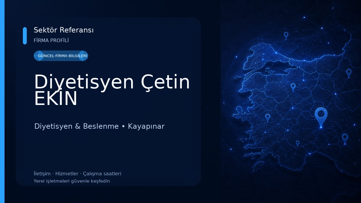 Diyetisyen Çetin EKİN Diyetisyen & Beslenme