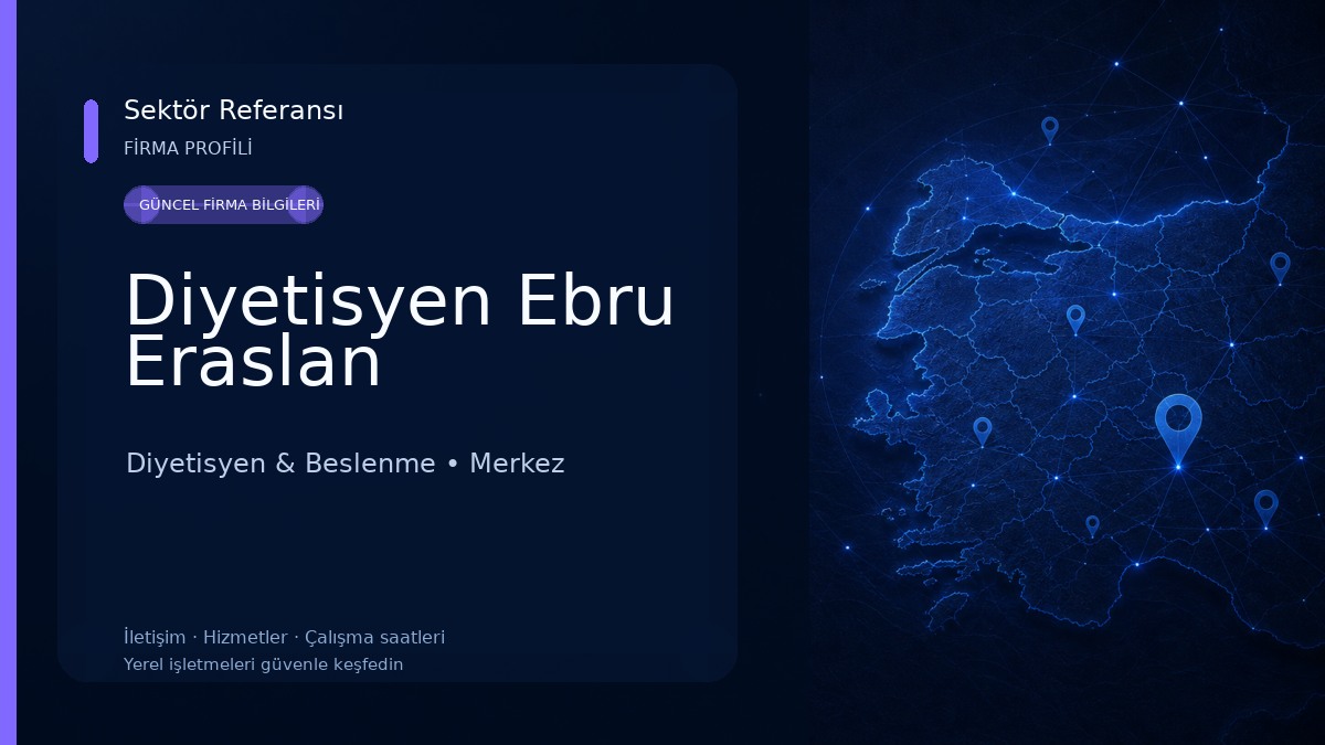 Diyetisyen Ebru Eraslan