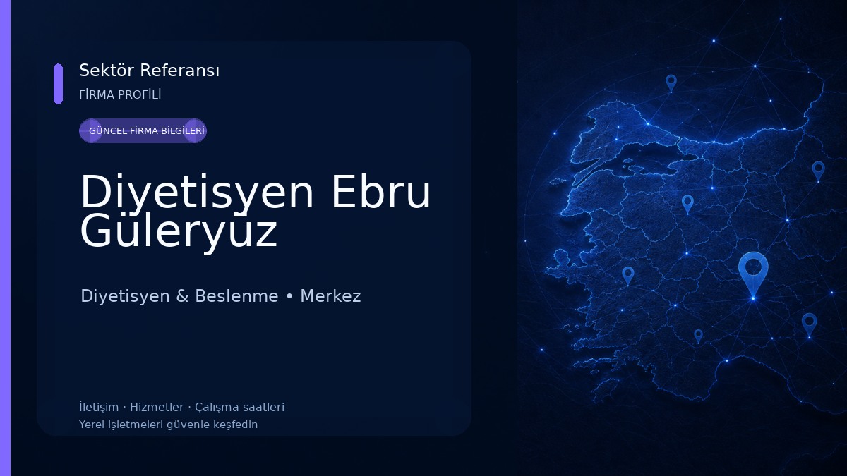 Diyetisyen Ebru Güleryüz Diyetisyen & Beslenme