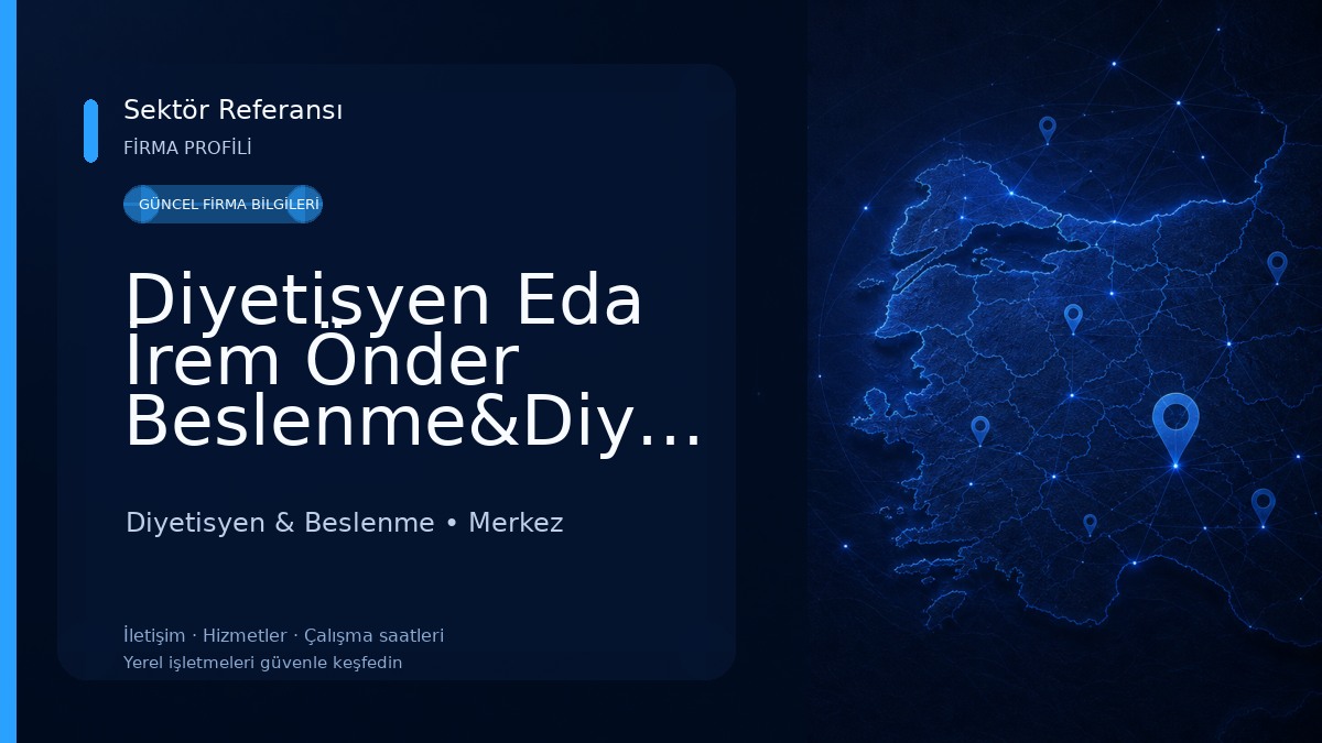 Diyetisyen Eda İrem Önder Beslenme&Diyet Diyetisyen & Beslenme