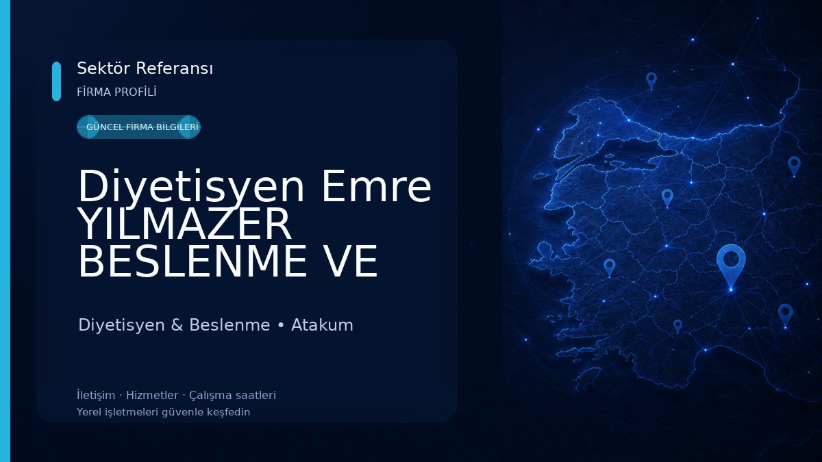 Diyetisyen Emre YILMAZER BESLENME VE DİYET KLİNİĞİ
