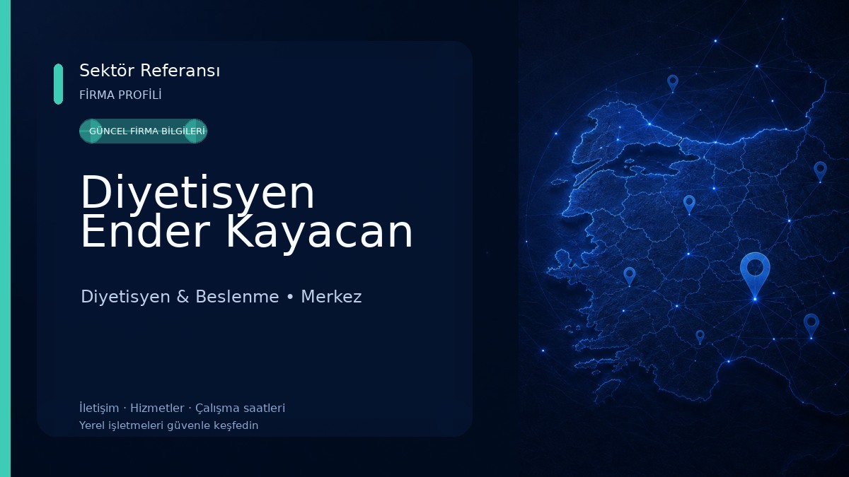 Diyetisyen Ender Kayacan Diyetisyen & Beslenme