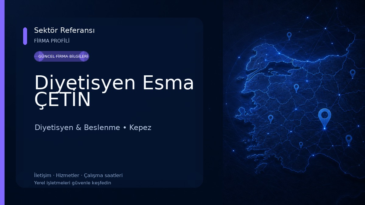 Diyetisyen Esma ÇETİN Diyetisyen & Beslenme