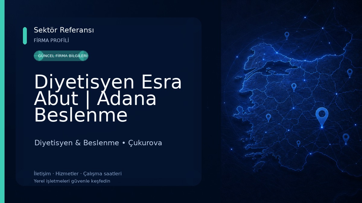 Diyetisyen Esra Abut | Adana Beslenme Eğitimi ve Diyet Danışmanlığı Diyetisyen & Beslenme