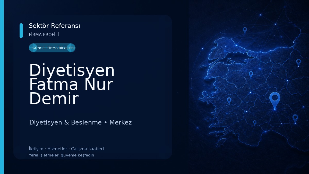 Diyetisyen Fatma Nur Demir