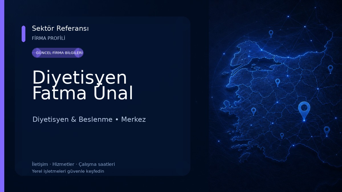 Diyetisyen Fatma Ünal Diyetisyen & Beslenme