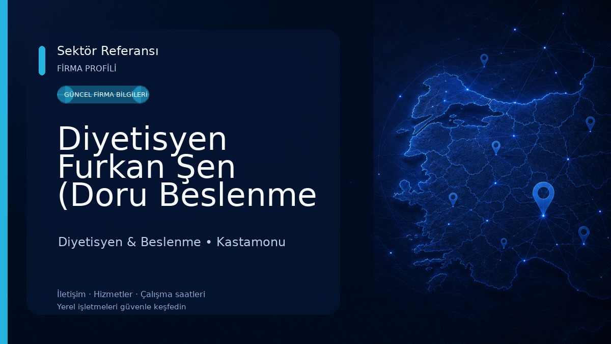 Diyetisyen Furkan Şen (Doru Beslenme ve Diyet Kliniği) Diyetisyen & Beslenme