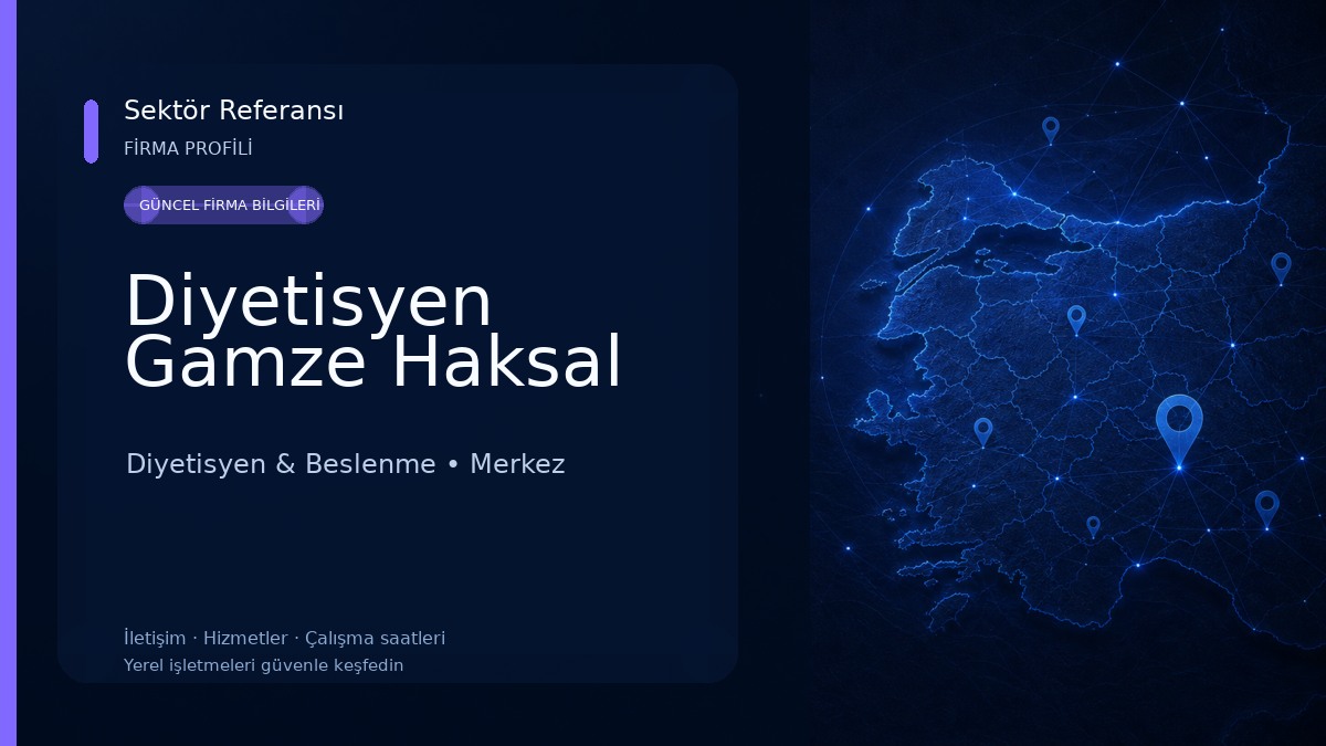 Diyetisyen Gamze Haksal Diyetisyen & Beslenme