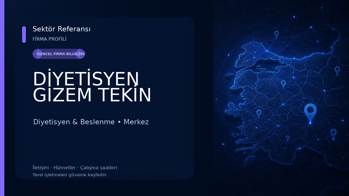 DİYETİSYEN GİZEM TEKİN Diyetisyen & Beslenme