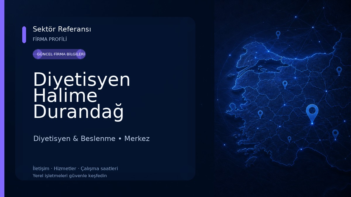 Diyetisyen Halime Durandağ Bozkurt