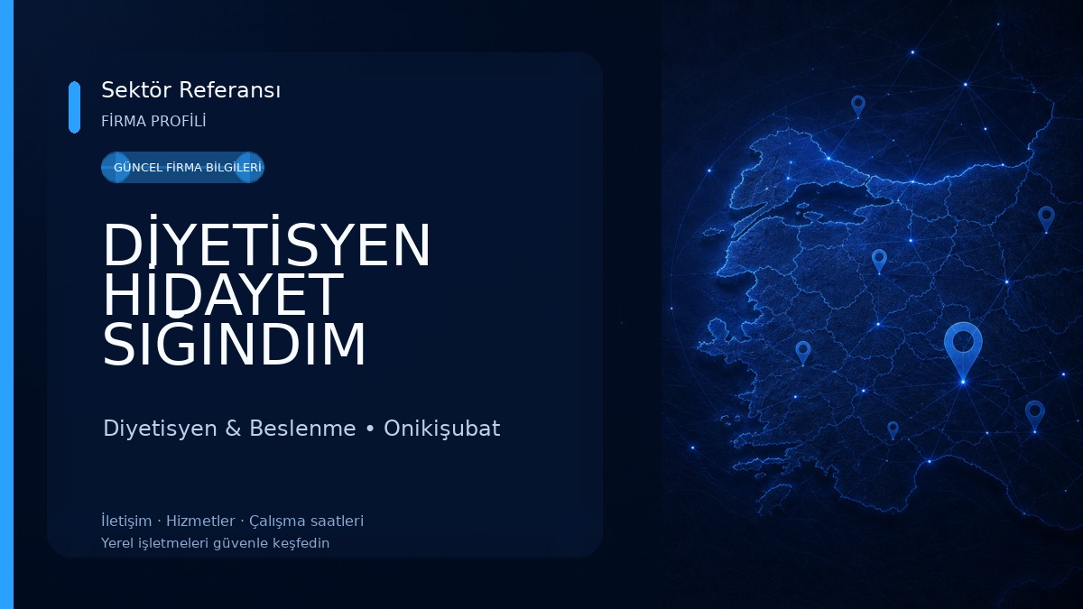 DİYETİSYEN HİDAYET SIĞINDIM ÇINKIR Diyetisyen & Beslenme