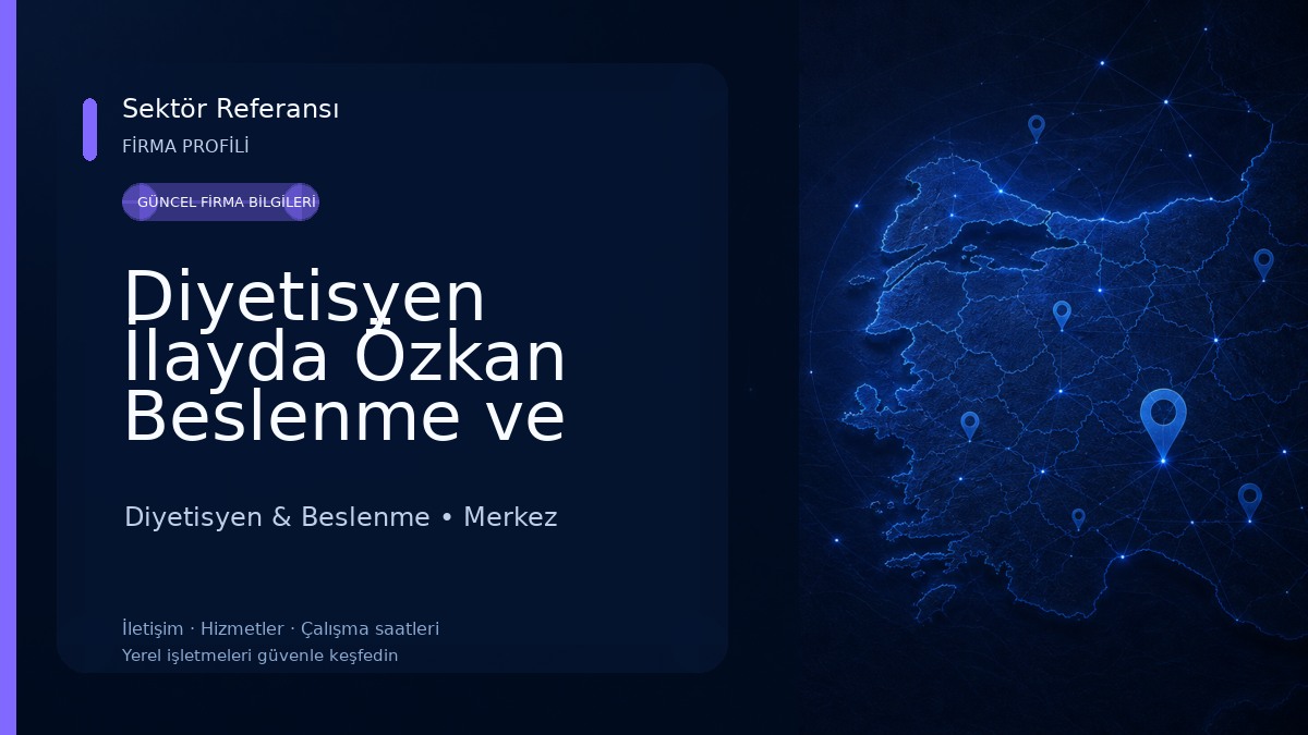 Diyetisyen İlayda Özkan Beslenme ve Diyet Kliniği