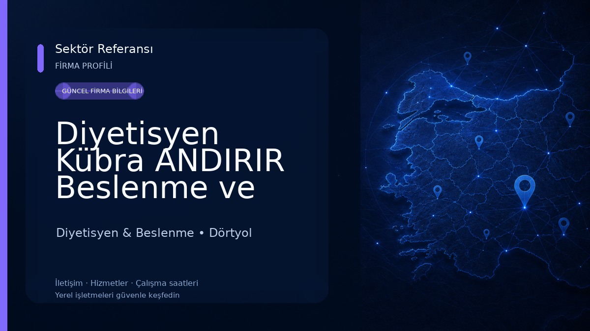 Diyetisyen Kübra ANDIRIR Beslenme ve Diyet Danısmanlığı Diyetisyen & Beslenme