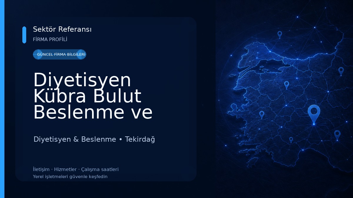 Diyetisyen Kübra Bulut Beslenme ve Danışmanlık Merkezi Diyetisyen & Beslenme