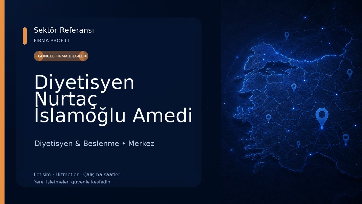 Diyetisyen Nurtaç İslamoğlu Amedi 