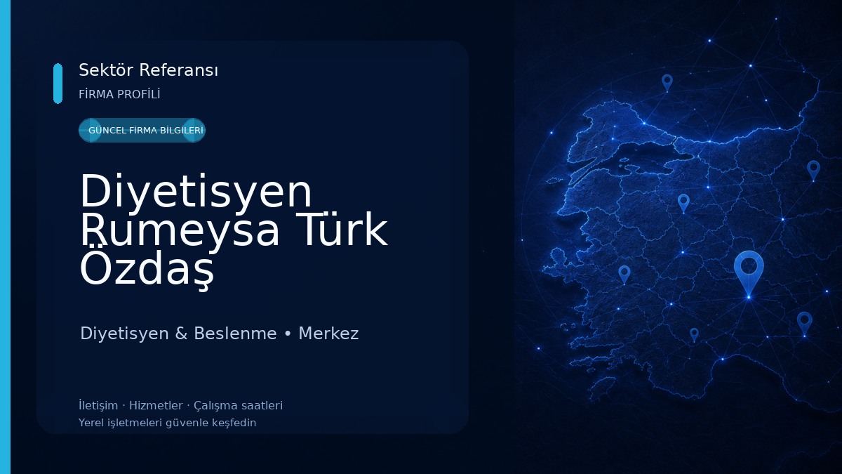 Diyetisyen Rumeysa Türk Özdaş