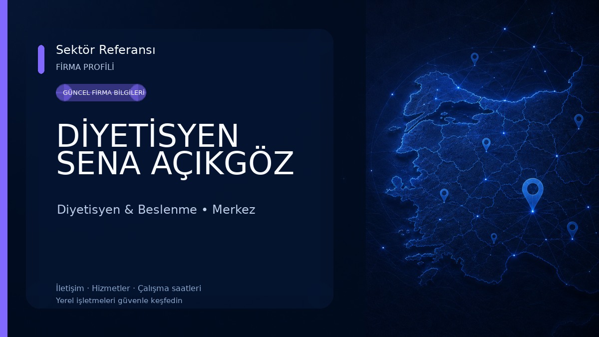 DİYETİSYEN SENA AÇIKGÖZ Diyetisyen & Beslenme