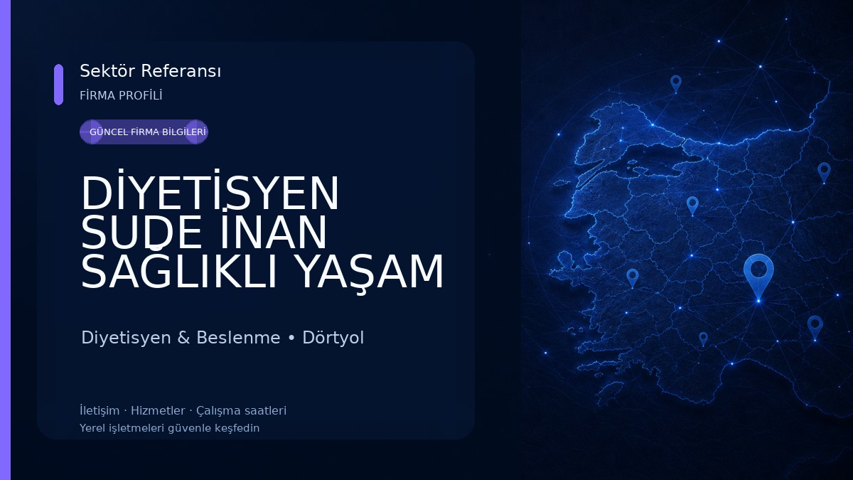 DİYETİSYEN SUDE İNAN SAĞLIKLI YAŞAM MERKEZİ Diyetisyen & Beslenme