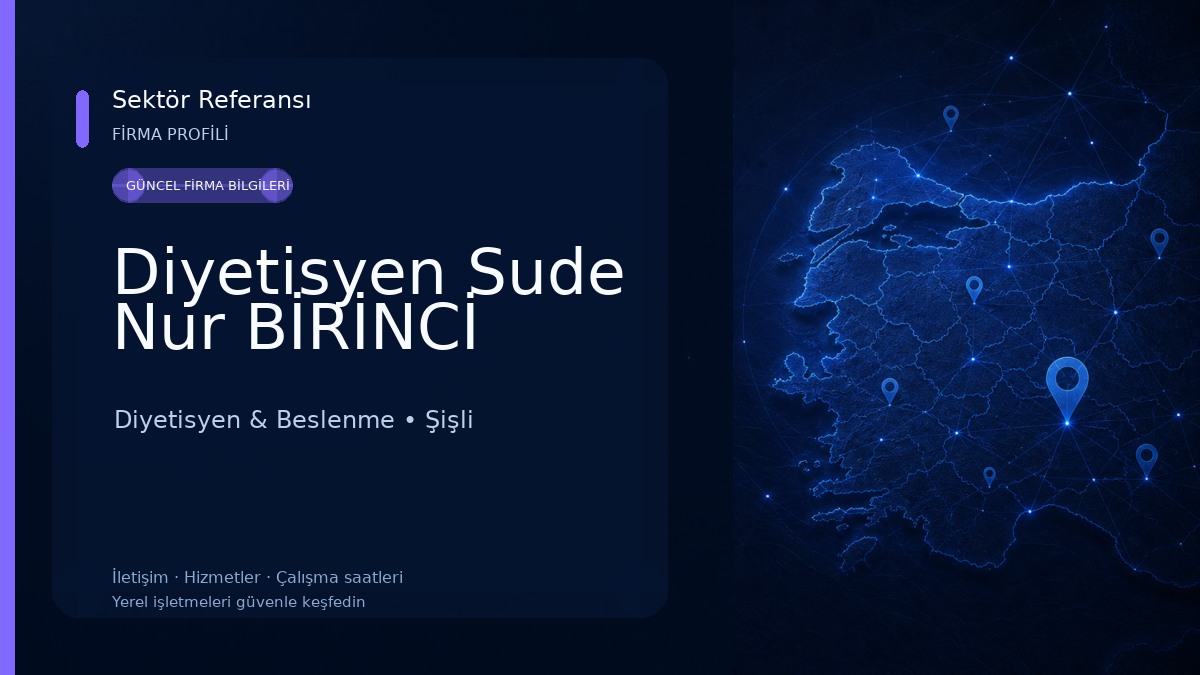 Diyetisyen Sude Nur BİRİNCİ Diyetisyen & Beslenme