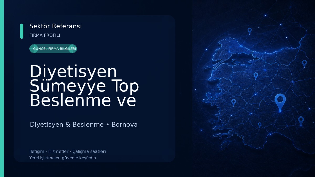 Diyetisyen Sümeyye Top Beslenme ve Diyet Danışmanlığı Diyetisyen & Beslenme