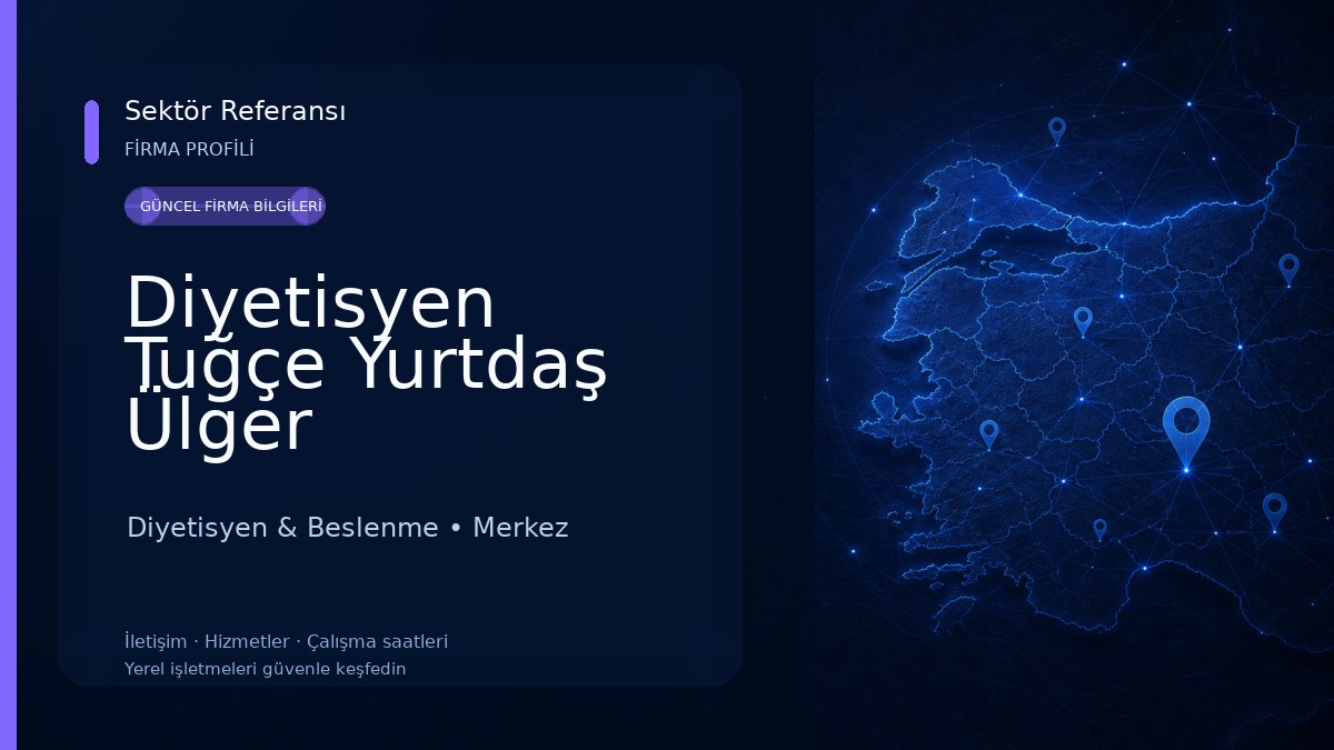 Diyetisyen Tuğçe Yurtdaş Ülger Diyetisyen & Beslenme