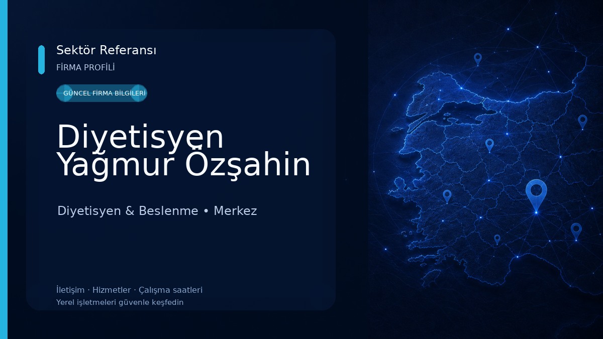 Diyetisyen Yağmur Özşahin Diyetisyen & Beslenme