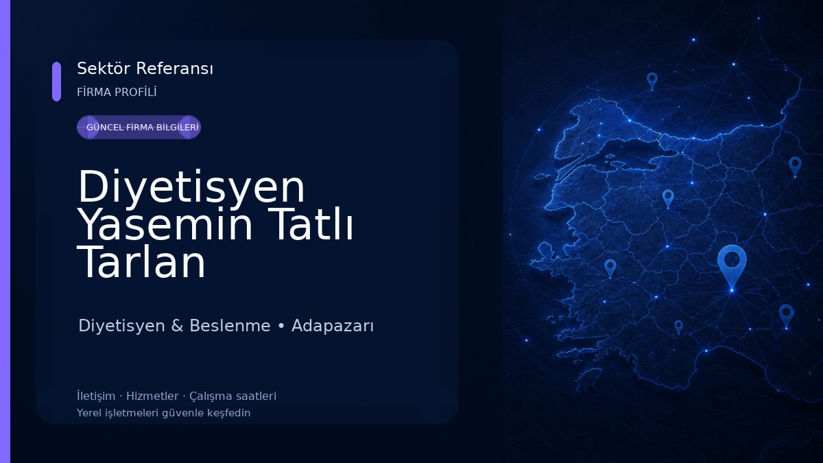 Diyetisyen Yasemin Tatlı Tarlan