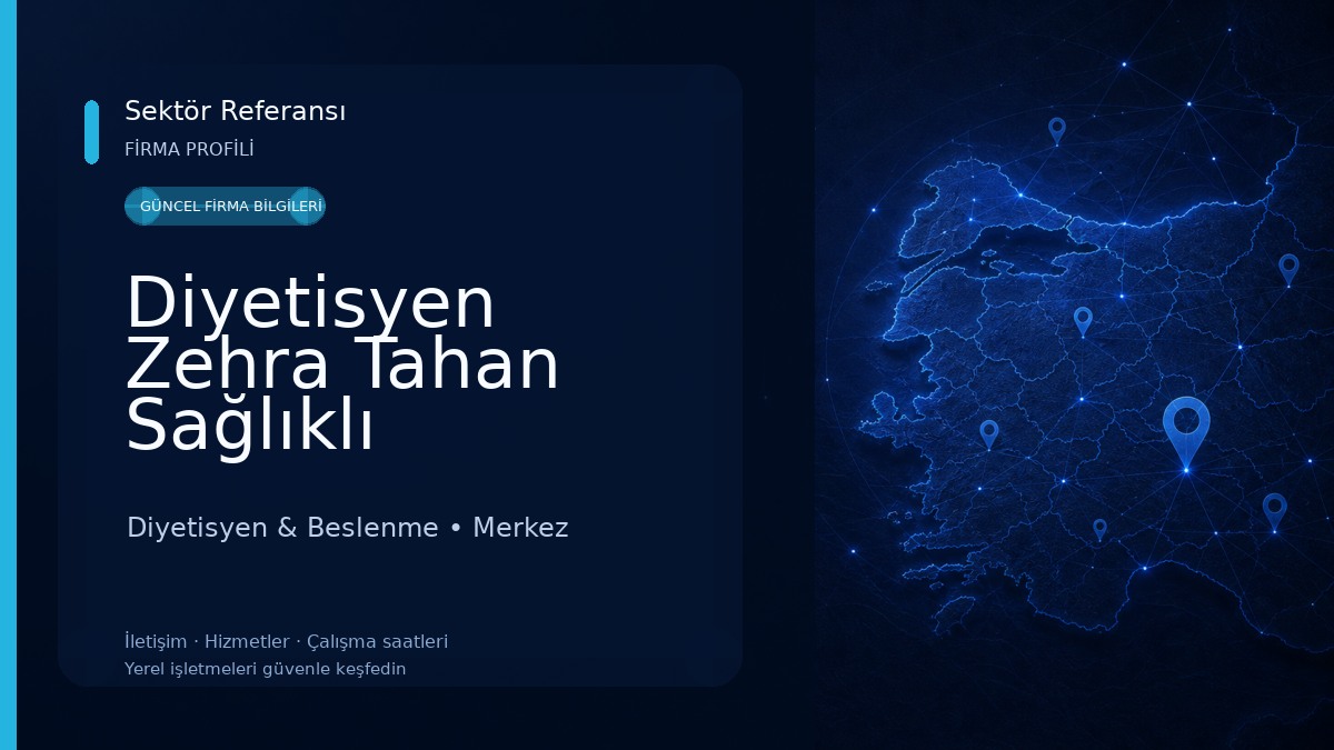 Diyetisyen Zehra Tahan Sağlıklı Beslenme & Diyet Danışmanlığı Diyetisyen & Beslenme