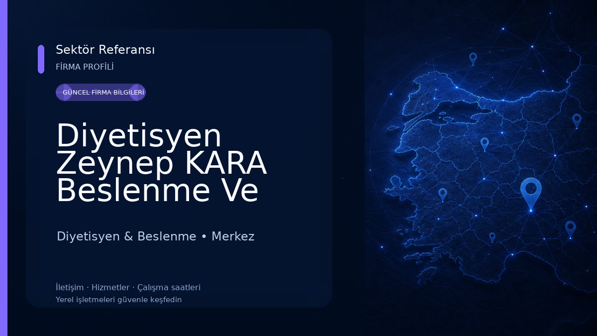 Diyetisyen Zeynep KARA Beslenme Ve Diyet Danışmanlık Merkezi Diyetisyen & Beslenme