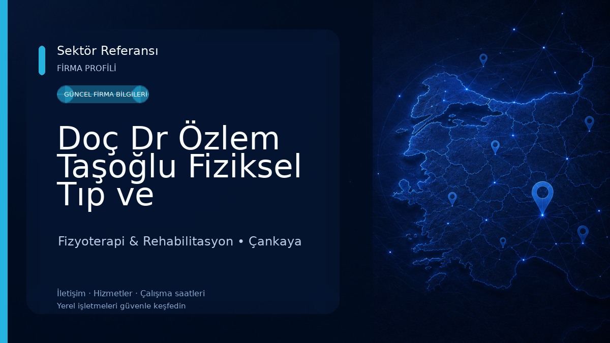 Doç Dr Özlem Taşoğlu Fiziksel Tıp ve Rehabilitasyon muayenehanesi