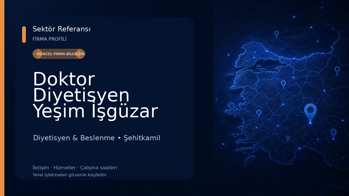 Doktor Diyetisyen Yeşim İşgüzar Beslenme Diyet ve Sağlıklı Yaşam Merkezi