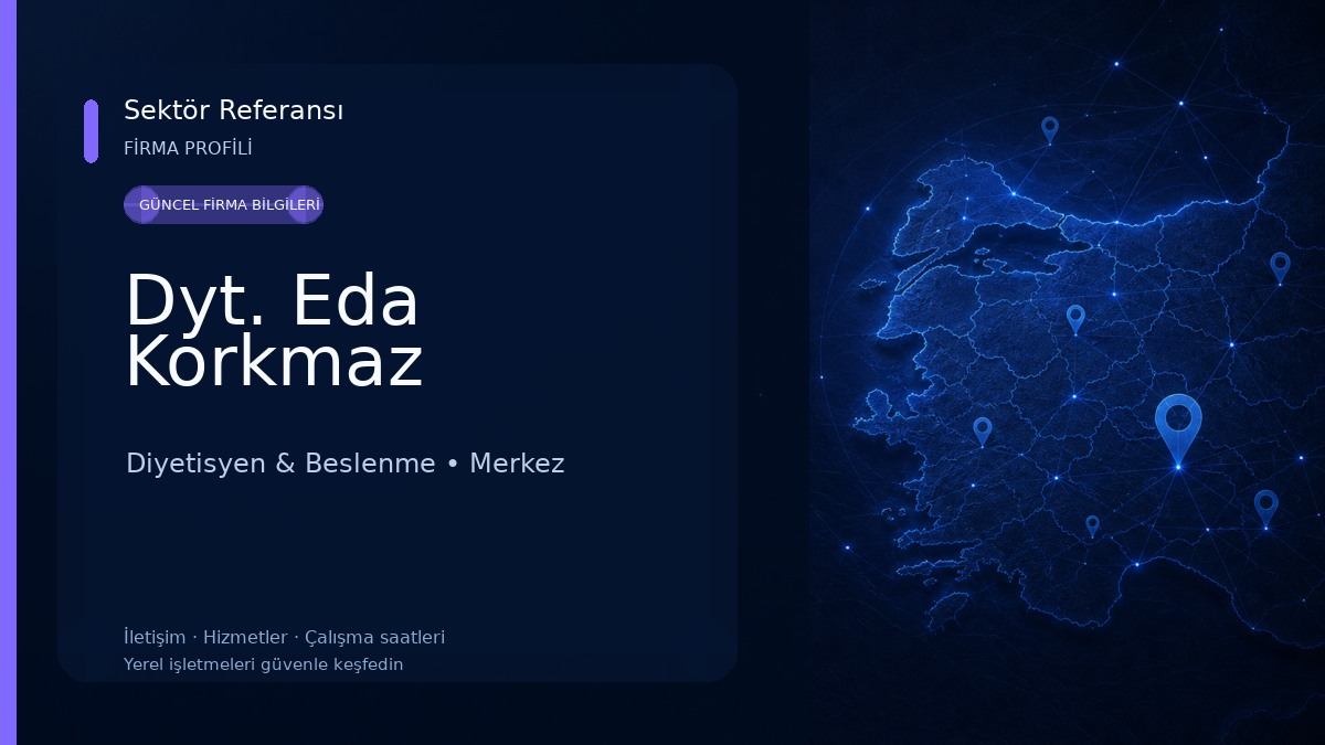 Dyt. Eda Korkmaz Diyetisyen & Beslenme