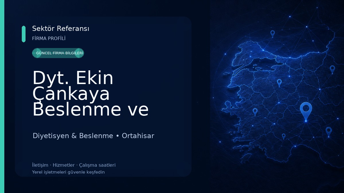 Dyt. Ekin Çankaya Beslenme ve Diyet Danışmanlığı Merkezi Diyetisyen & Beslenme