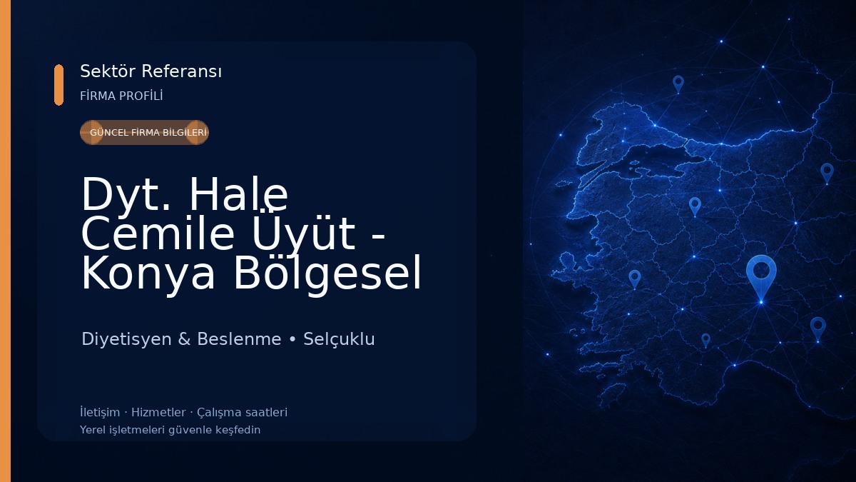 Dyt. Hale Cemile Üyüt - Konya Bölgesel Zayıflama Uzmanı Diyetisyen & Beslenme