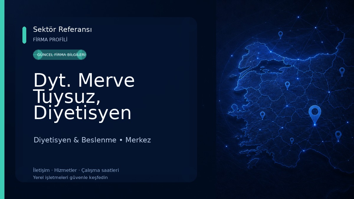 Dyt. Merve Tuysuz, Diyetisyen Diyetisyen & Beslenme