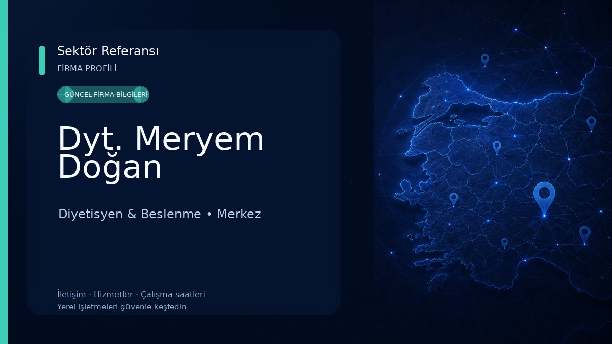 Dyt. Meryem Doğan Diyetisyen & Beslenme