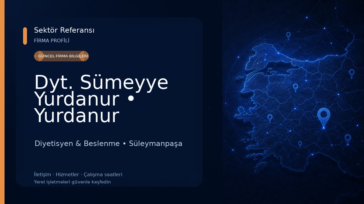 Dyt. Sümeyye Yurdanur • Yurdanur Sağlıklı Yaşam ve Zayıflama Merkezi Diyetisyen & Beslenme