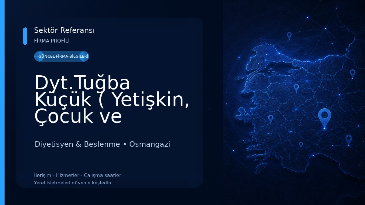 Dyt.Tuğba Küçük ( Yetişkin, Çocuk ve Fonksiyonel Tıp Diyetisyeni )