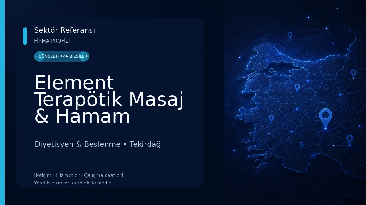 Element Terapötik Masaj & Hamam Sauna Diyetisyen & Beslenme